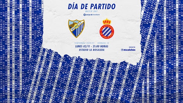 Málaga - Espanyol, alineaciones oficiales