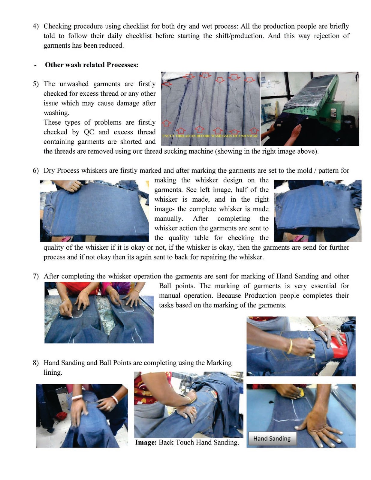 Denim Wash Acid Rain/ Acid Wash/ Towel Wash on Denim garments