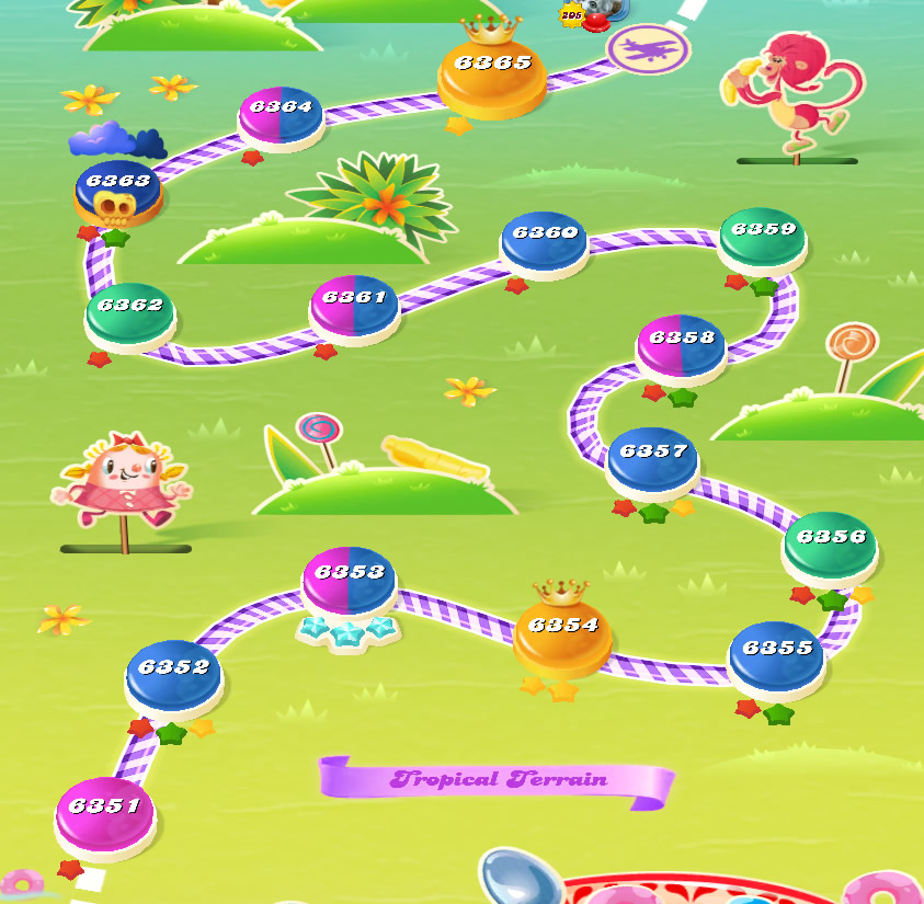 Candy Crush Saga level 6351-6365 Candy Crush Saga level 6351-6365