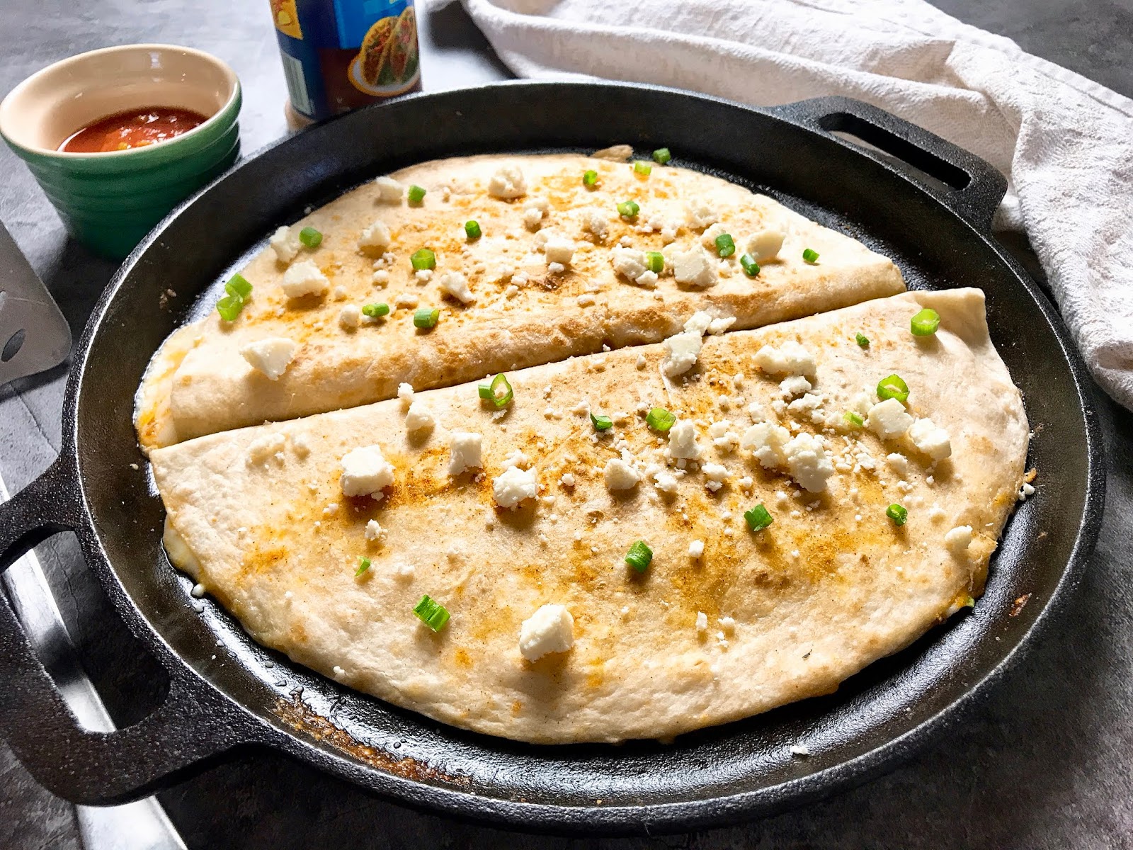Three Cheese Burrito Quesadilla