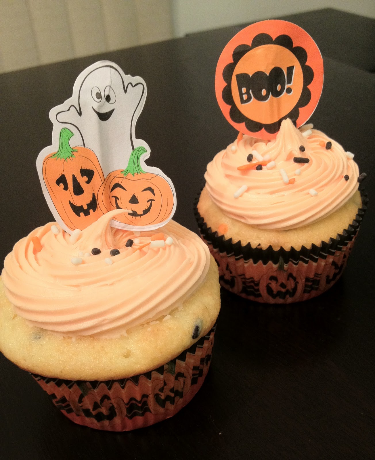 A Love for Cupcakes Halloween Funfetti Cupcakes