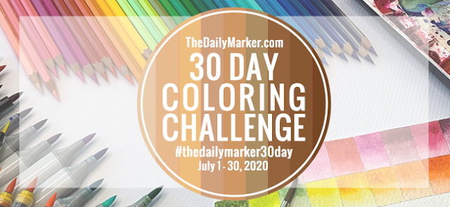 Logo for the 30 day coloring challenge
