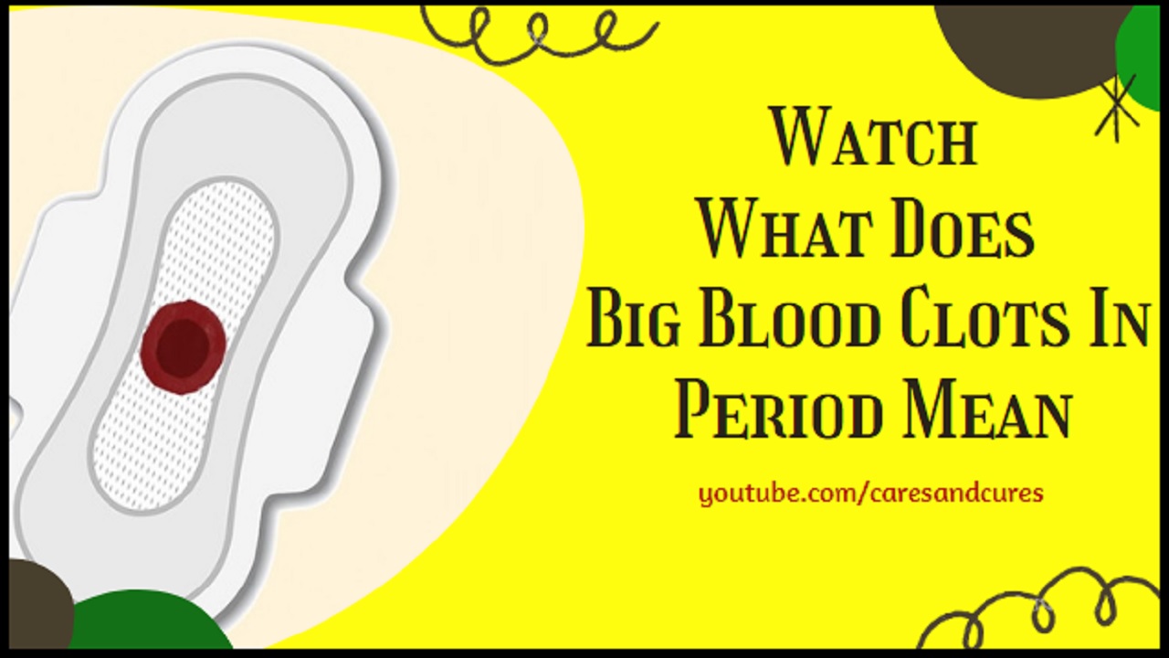 What Does Big Blood Clots In Period Mean | Heavy Bleeding ...