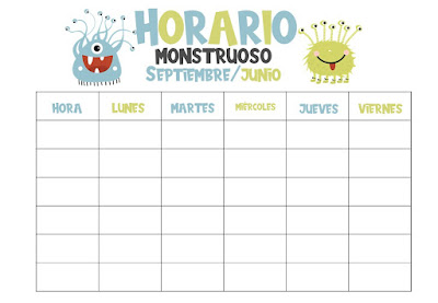 HORARIOS, etiquetas, descargar, gratis, mary poppins, mosntruos, wild west, hadas, unicornio