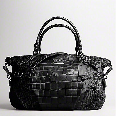 StrawberriesKingdom: COACH Madison embossed exotic large leather Sophia Satchel Bag