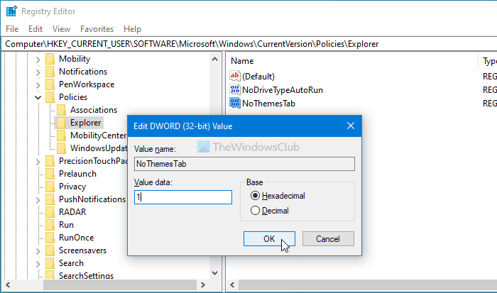 Come impedire agli utenti di modificare il tema in Windows 10