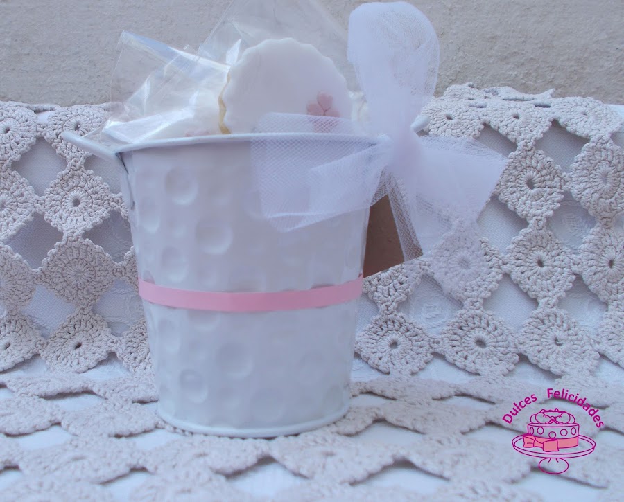 Maceta de galletas para primera comunión