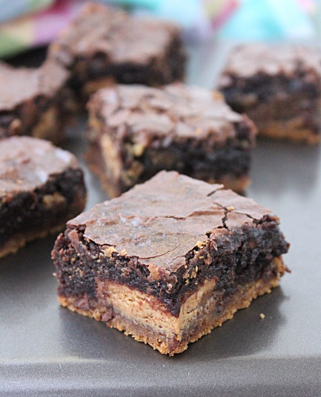 peanut butter cup cookie dough brownies