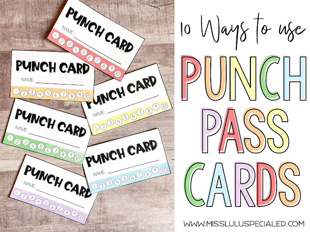 10 ways to use punch pass cards with colorful punch cards on a desk