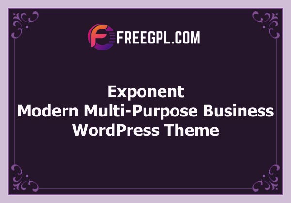Exponent - Modern Multi-Purpose Business WordPress Theme Free Download