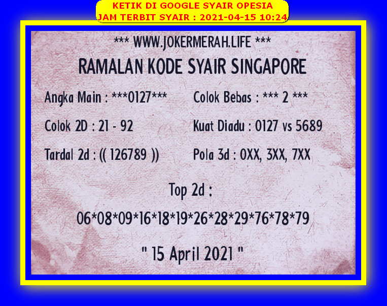 PREDIKSI SGP YOHII
