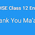 WB Board Class XII English/ Thank You Ma'am Notes