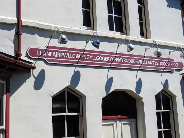 North Wales Points of Interest: Llanfairpwllgwyngyllgogerychwyrndrobwllllantysiliogogogoch Train Station (town with the longest name in the world)