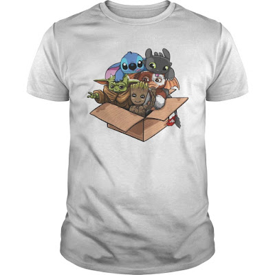 Baby Yoda Gizmo Groot Stitch And Toothless T Shirt Hoodie Sweatshirt . GET IT HERE