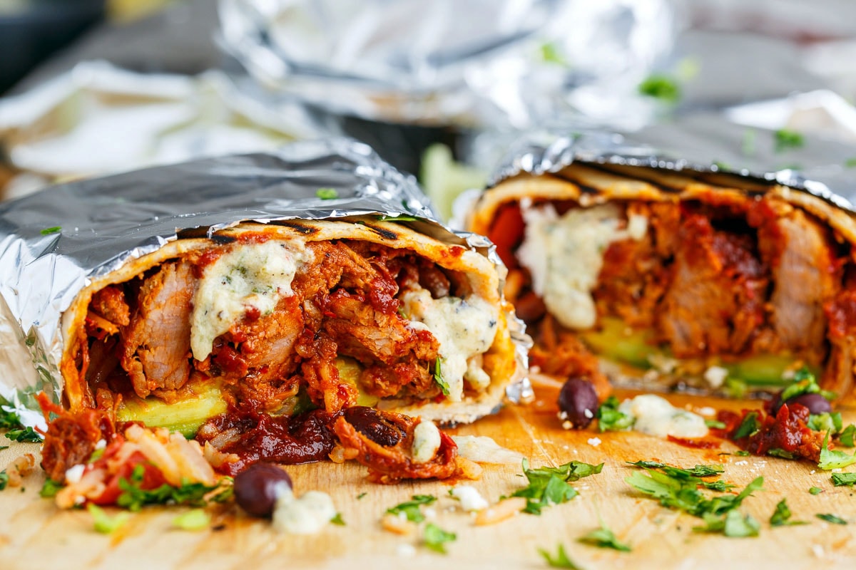 Pork Adobo Burritos