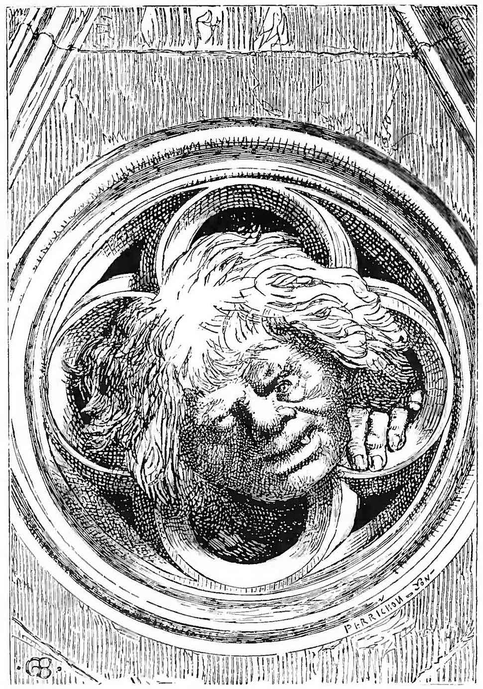 Hunchback of Notre Dame an illustration from Victor Hugo's Hunchback of Notre Dame