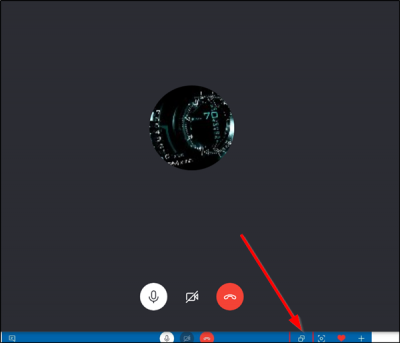 Skype-scherm