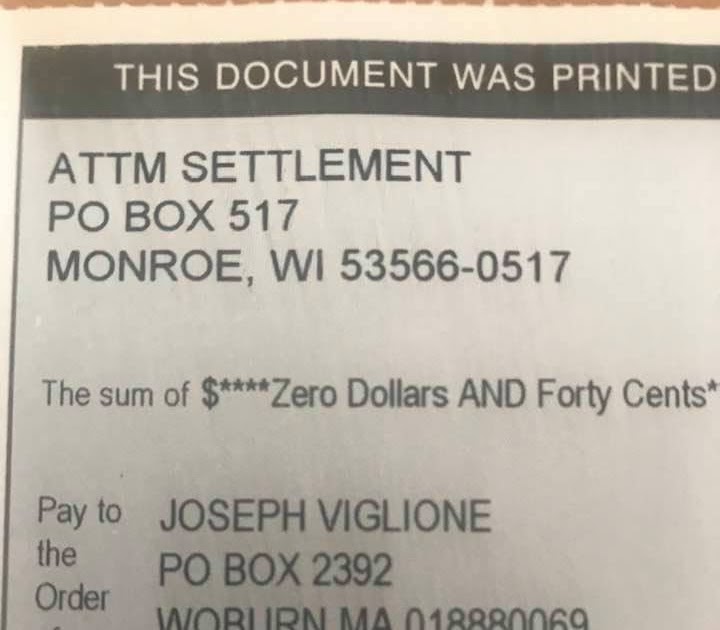 Editor Gets Settlement From ATT Class Action Suit WILL USE GOOD FORTUNE