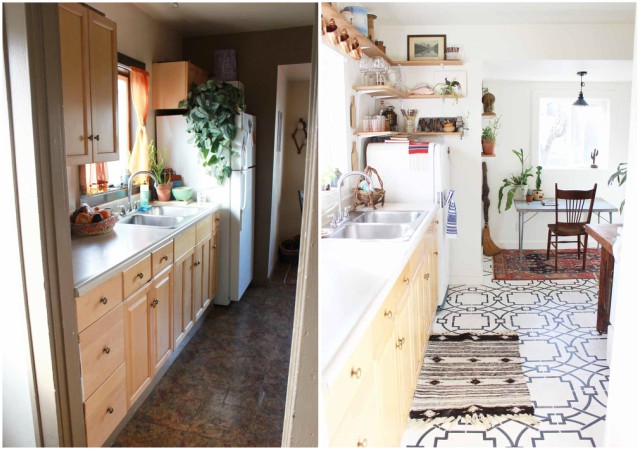 Reformar una cocina solo con pintura y suelo nuevo | Decoración