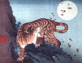 Hokusai: Tiikeri ja täysikuu