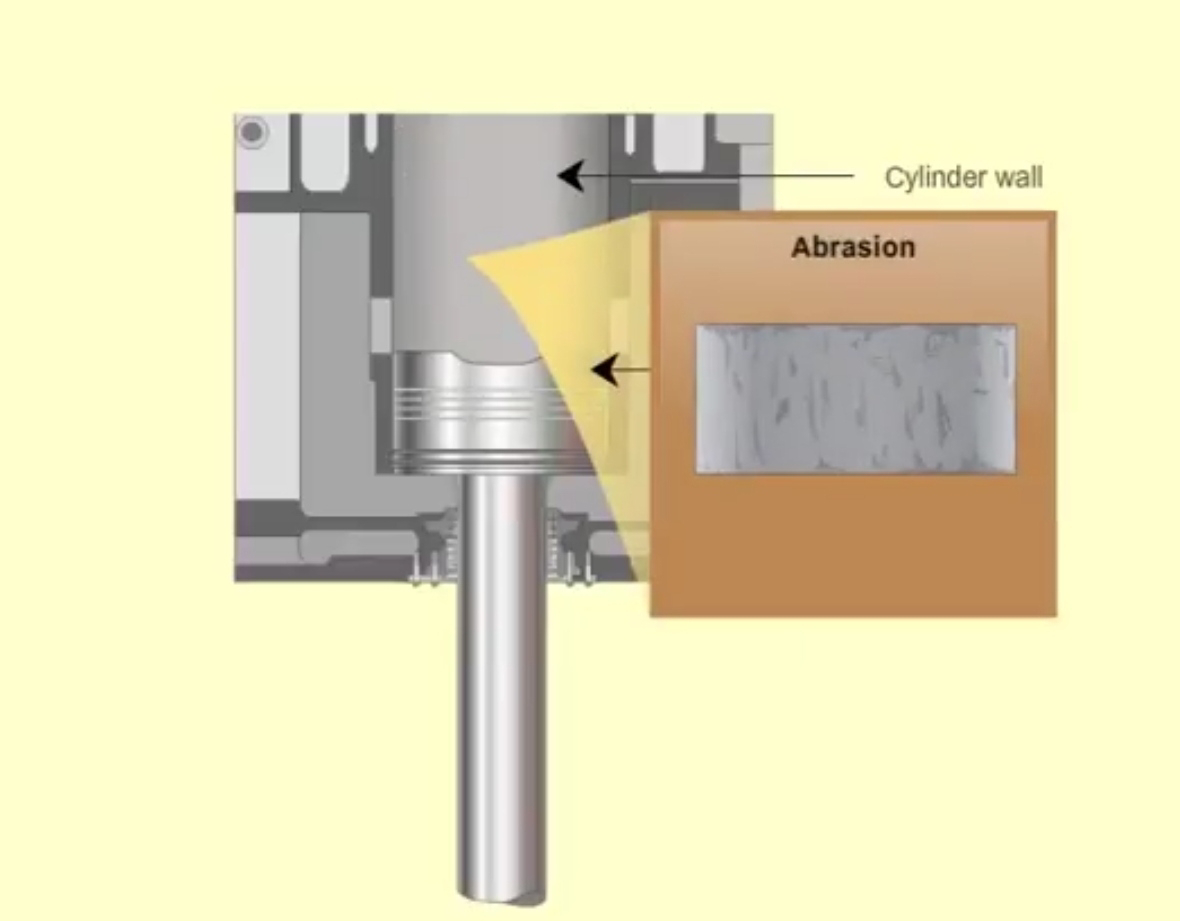 Mitochondria of the Ship Scavenge Space and Under Piston Space Inspection