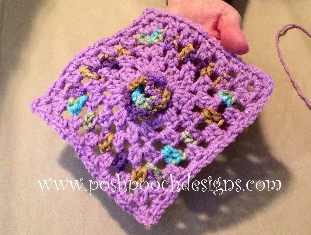 Posh Pooch Designs : June Alexandrite Crochet Afghan Square | Posh ...