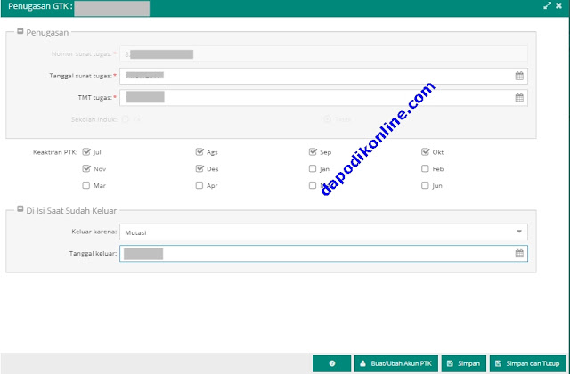 Cara Mutasi GTK di Dapodik