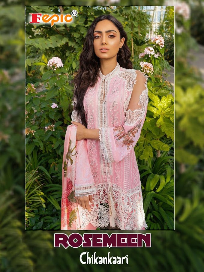 Fepic Chikankaari Kari Work Pakistani Suits Collection In Wholesale Rate