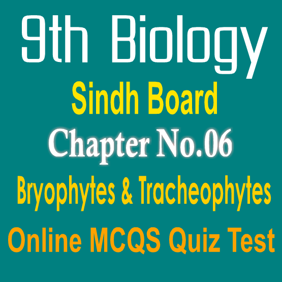 9th Biology Unit 6 Fungi & Algae MCQs Sindh Board