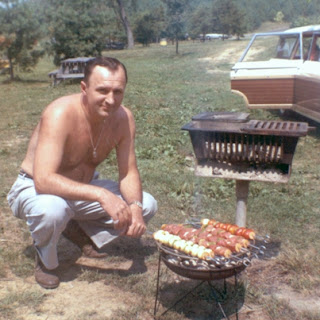 summer, grilling, dad, outdoor