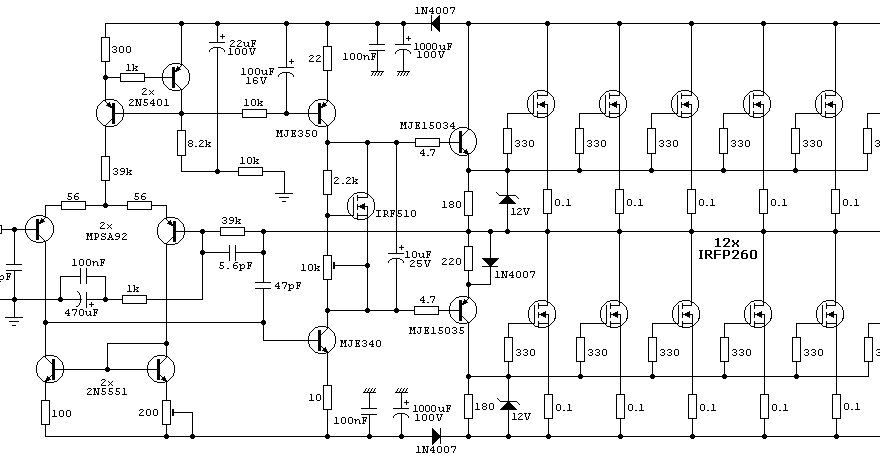 Tool Electric: 500 ватт услитель мощности звука на IRFP240