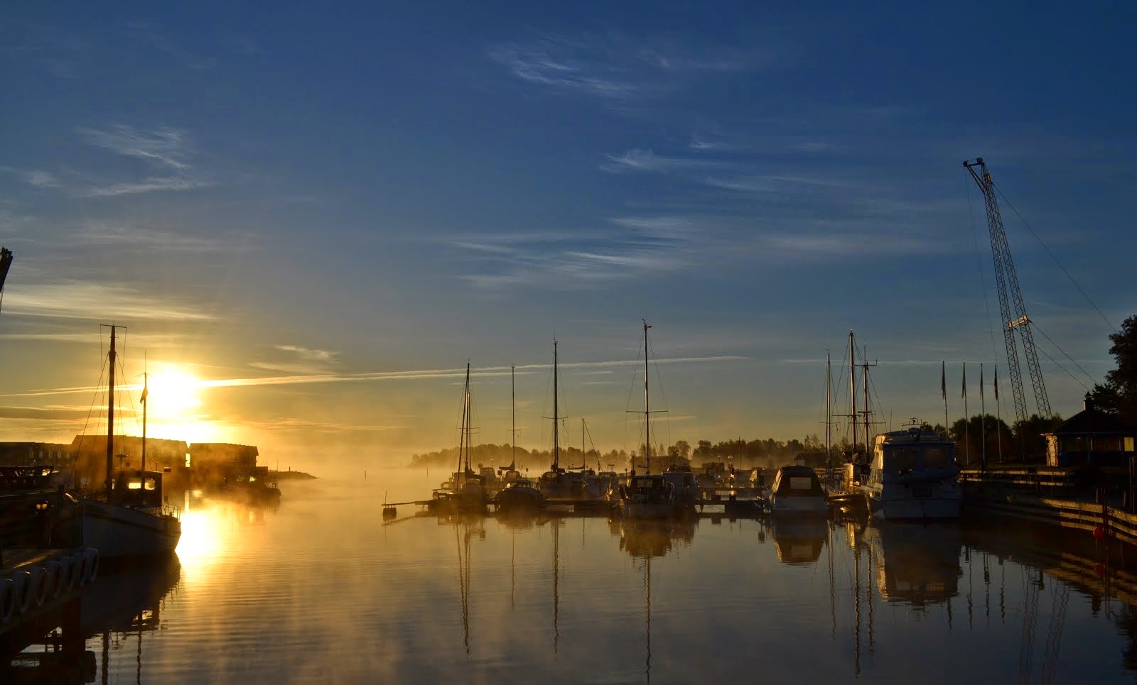 Fin Morgon i Hamnen