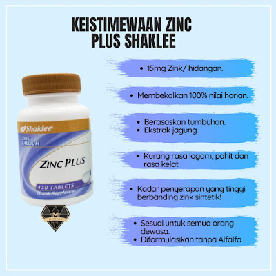 Zinc Plus Shaklee - Fungsi, Keistimewaan, dan Manfaat