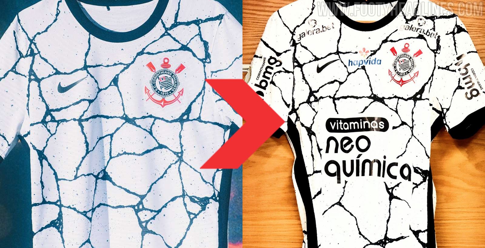 Corinthians 21-22 Home Kit Released - Footy Headlines