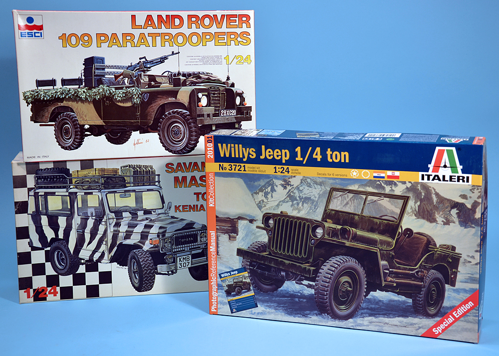 SOFTSKINS THREE MILITARY VEHICLE KITS FROM ITALERI Megamag 2