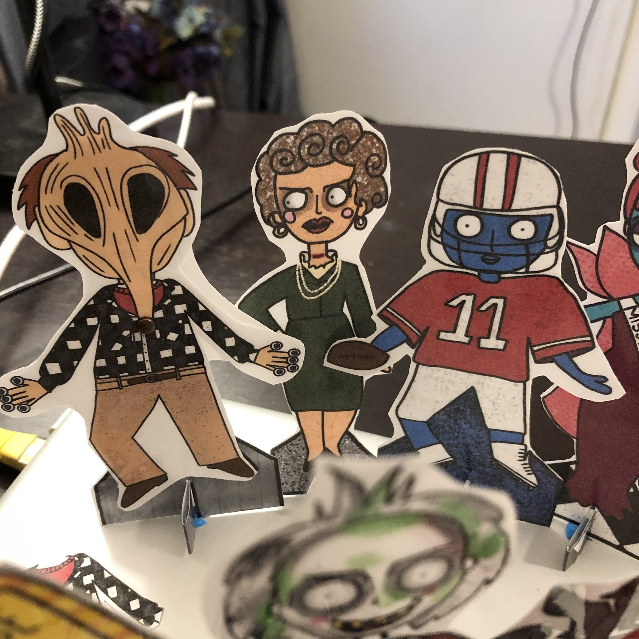 Grimdol Fair FREE DIY Beetlejuice Paper Figurines