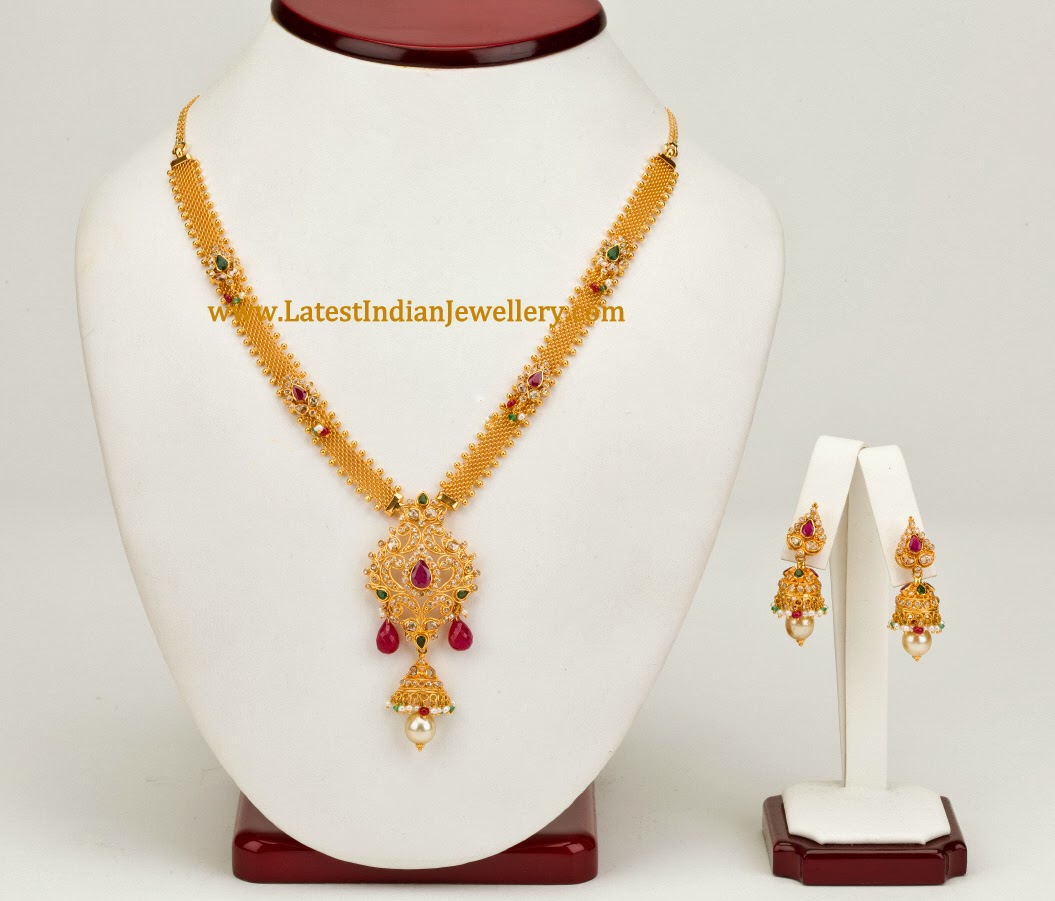 Simple uncut diamond necklace Clearance