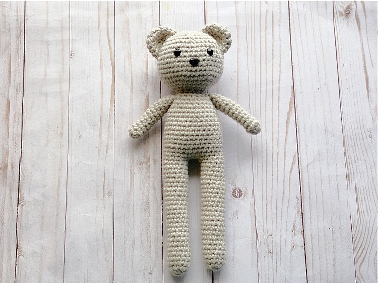 Beary Bear Crochet Pattern. 25cm Tall. Resembles a Character 