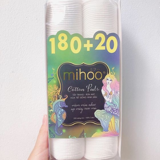 BÔNG TẨY TRANG MIHOO 200 MIẾNG BÔNG TẨY TRANG MIHOO 200 MIẾNG