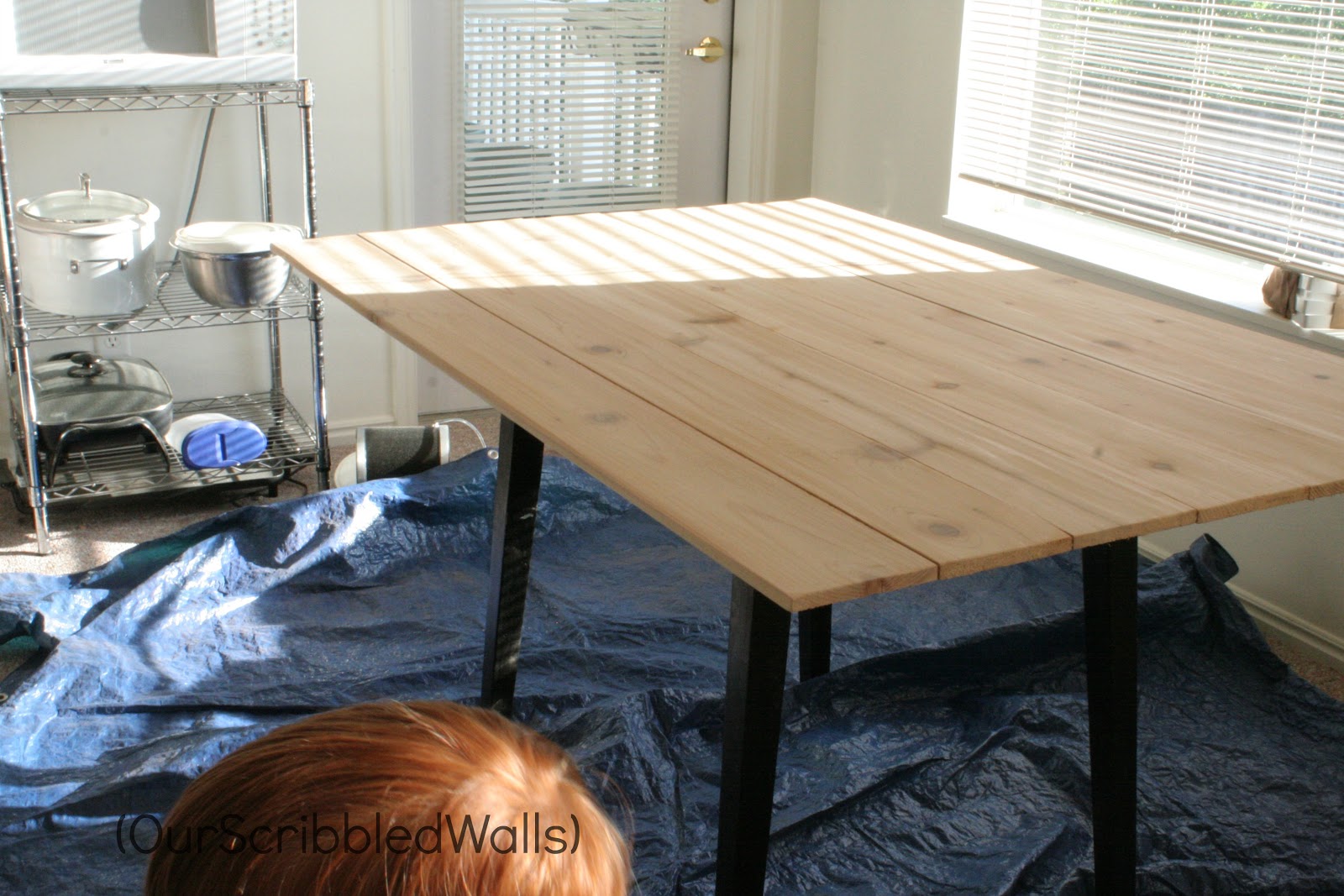 Our Scribbled Walls: DIY Farm Table & a Mess-Up