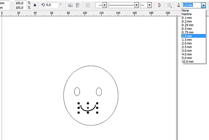 MEMBUAT SIMPLE SMILEY DENGAN COREL DRAW X5