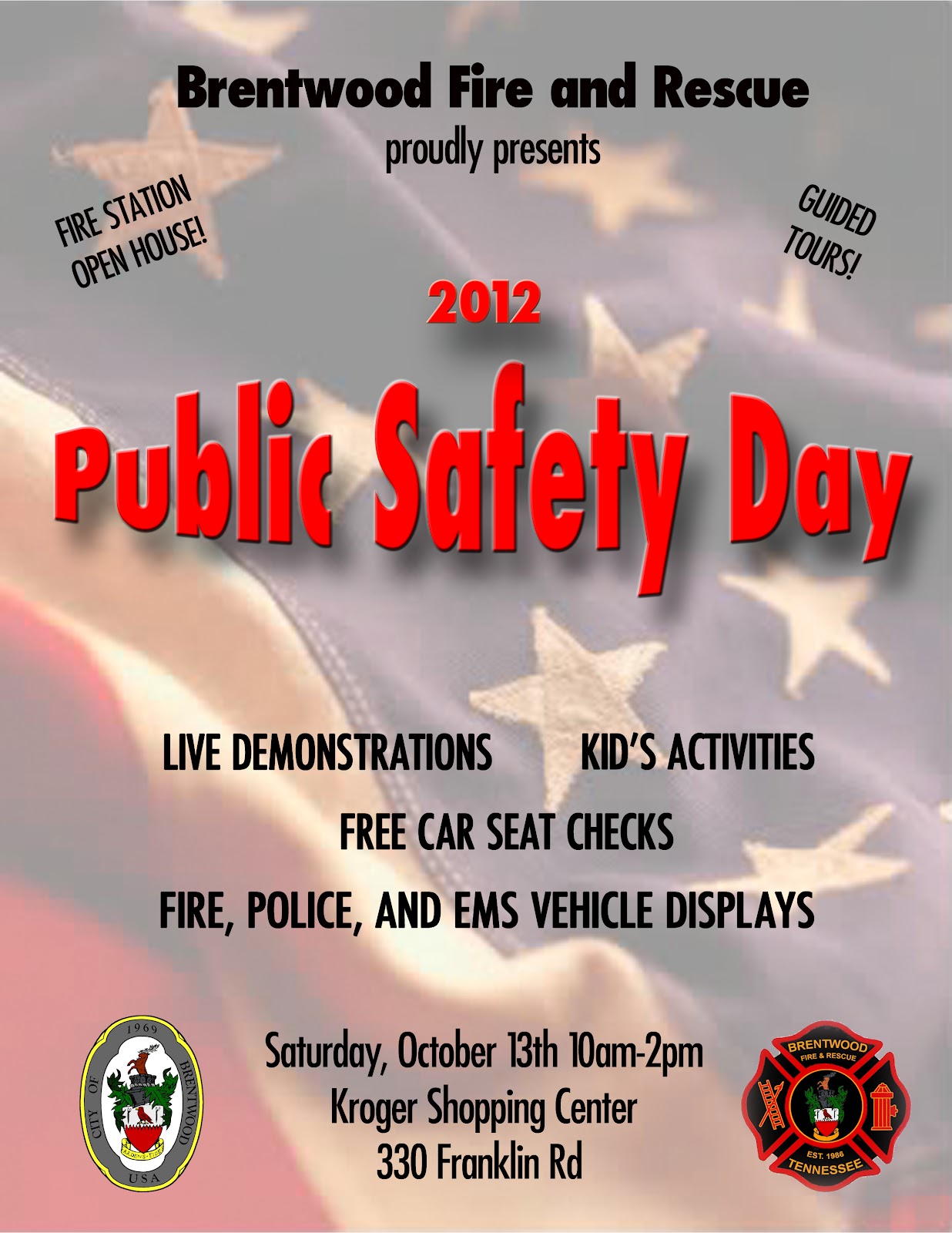 Brentwood Fire and Rescue Save the Date for Public Safety Day 2012