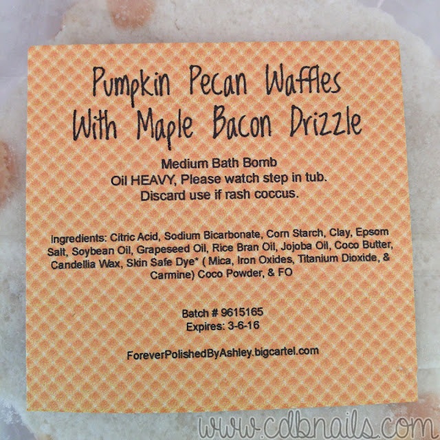 Forever Polished-Pumpkin Pecan Waffles topped with Maple Bacon