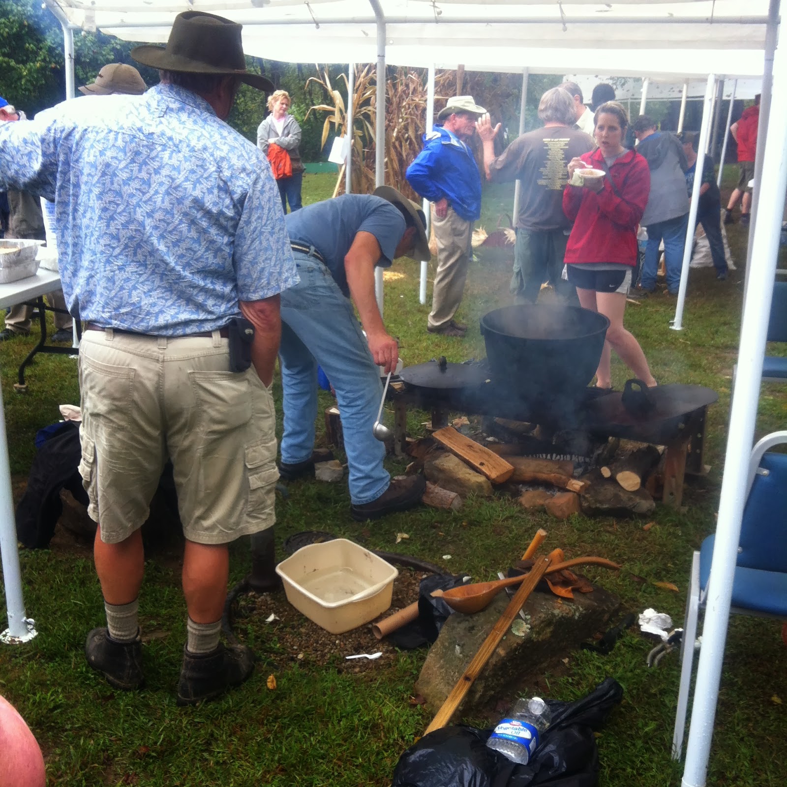 Learning about historic cooking at Living Archaeology Weekend 2013