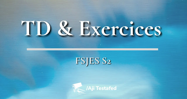 TD & Exercices S2 FSJES