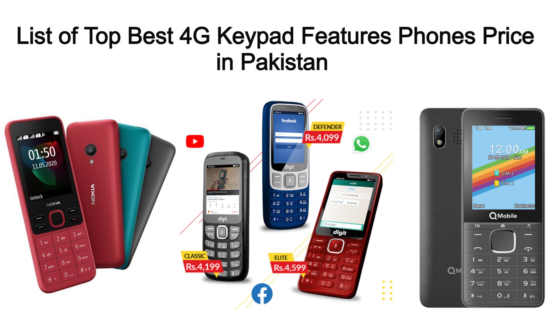 best keypad feature phones list price in pakistan 2021
