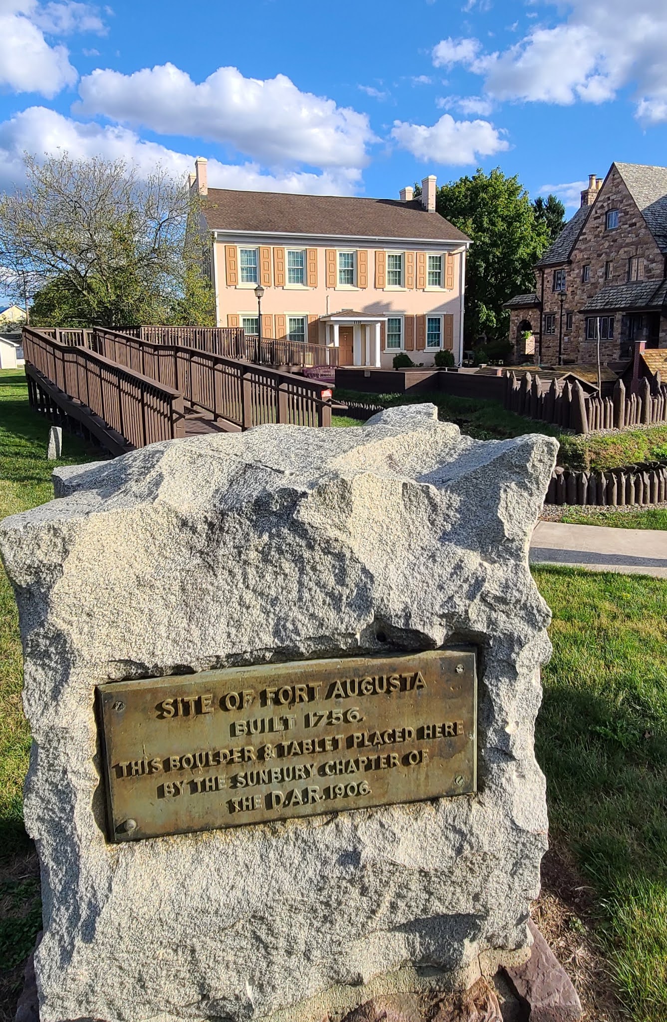 Valley Girl Views Hunter House At Fort Augusta, Through The Decades