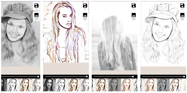 Pencil Sketch I found this app the most complete for a smartphone. pencil sketch
