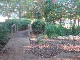 Walkway at Memorial Garden at Old Davie County High School © Katrena