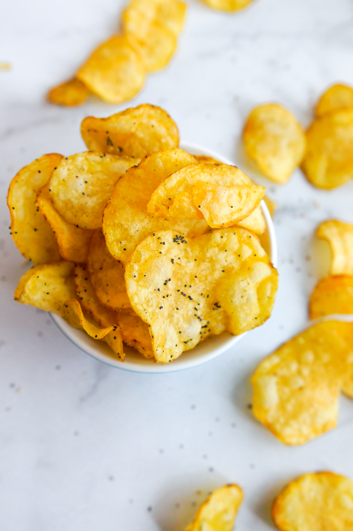 Everything Bagel Bun Spiralized Potato Chips - Inspiralized